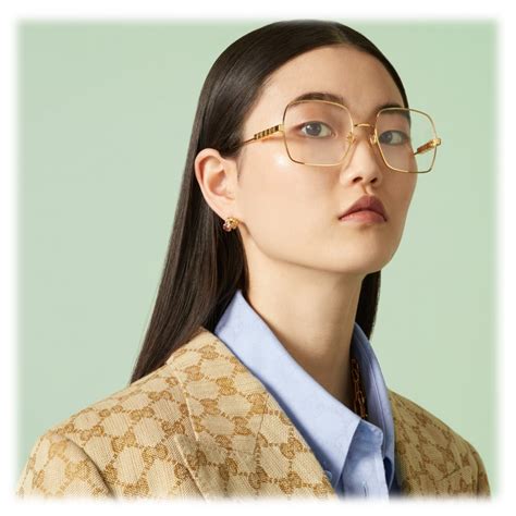 gucci clear and gold glasses|where to buy gucci glasses.